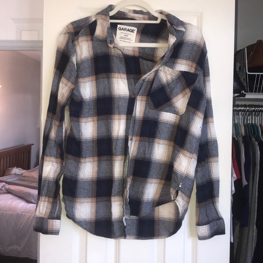 Garage plaid shirt medium